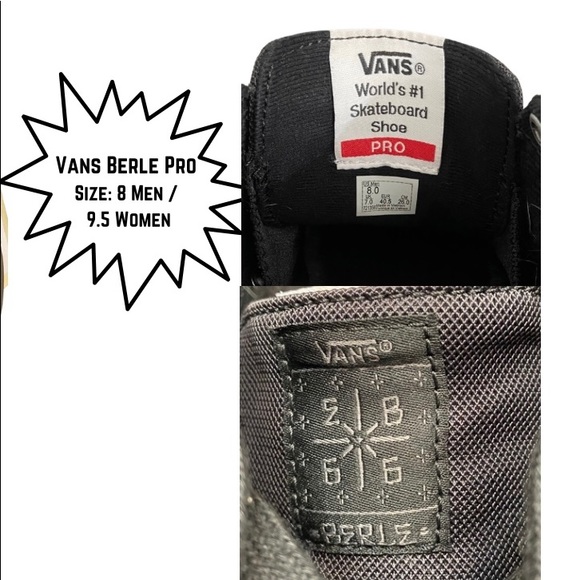 Vans Berle pro skate shoes men’s 8 women’ 9.5 - Picture 11 of 11